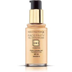 Max Factor Facefinity 3 in 1 Foundation 63 Sun Beige Long Lasting Coverage 30ml Makeup Base