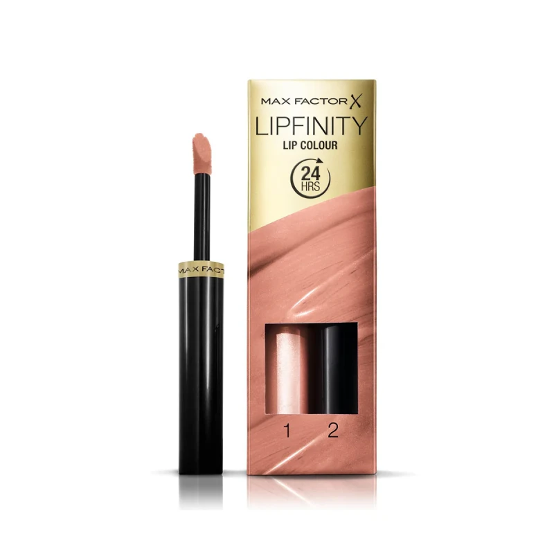 Max Factor Lipfinity 006 Always Delicate Long Lasting Matte Lipstick with Gloss Topcoat for Women - Max Factor