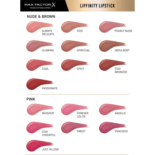 Max Factor Lipfinity 300 Pink Long Lasting Matte Lipstick Set with Gloss Makeup for All Day Wear - Max Factor - Image 2