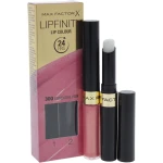 Max Factor Lipfinity 300 Pink Long Lasting Matte Lipstick Set with Gloss Makeup for All Day Wear - Max Factor