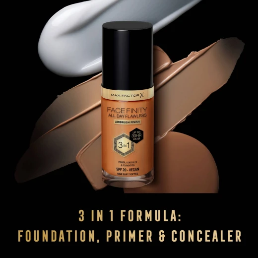 Max Factor Facefinity All Day Flawless 3 in1 Foundation 30ml N84 SOFT TOFFEE - Max Factor - Image 3