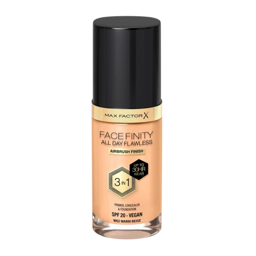 Max Factor Facefinity 3 in 1 Foundation Warm Beige Full Coverage Makeup SPF20 Flawless Complexion