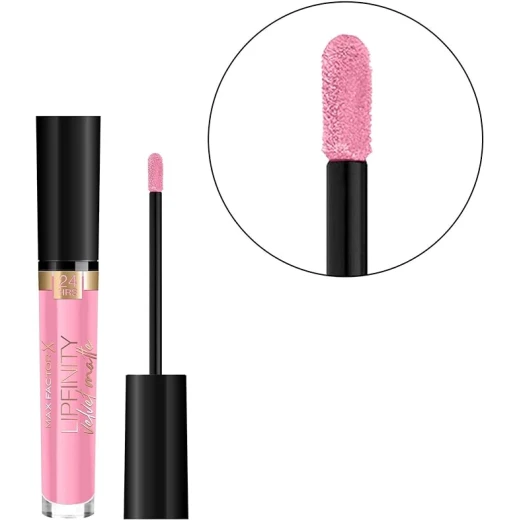 Max Factor Lipfinity Velvet Lipstick PINK DIP Long Lasting Matte Liquid Lipstick for Soft Lips - Max Factor - Image 2