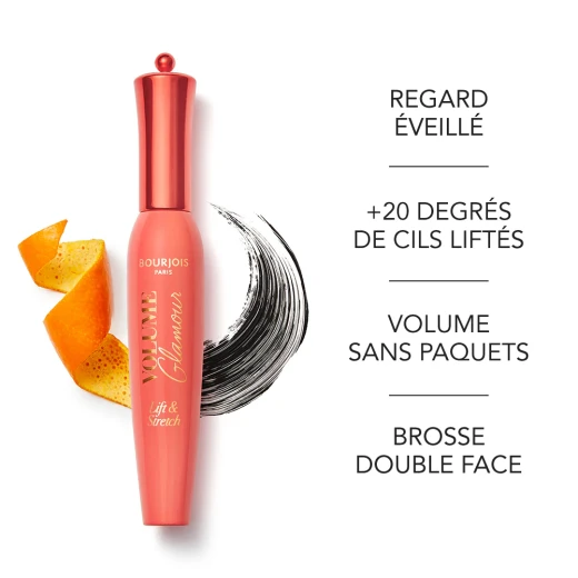 Bourjois Volume Glamour Lift & Stretch Mascara Black Lengthening & Defining Vitamin C Eye Makeup - Bourjois - Image 6
