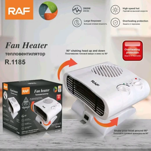 RAF Electric Hot Air Blower Mini Portable Fan Heater 2000W RAF Electric Hot Air Blower Mini Portable Fan Heater 2000W