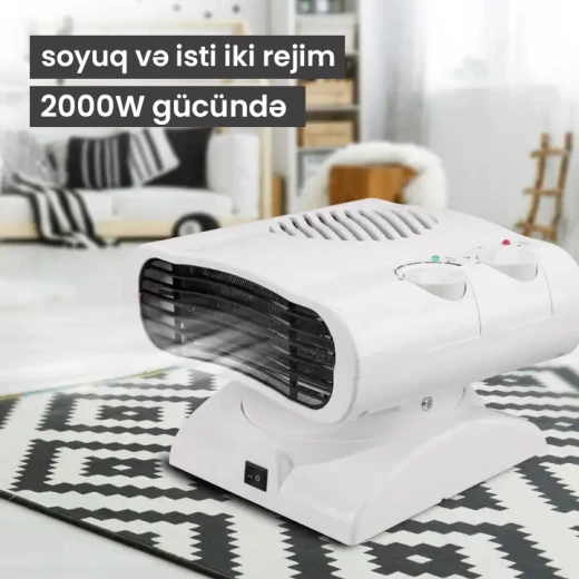 RAF Electric Hot Air Blower Mini Portable Fan Heater 2000W - RAF - Image 4