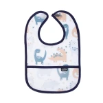 BabyJem Double Sided Resistant Bib DINOSAUR Blue - BabyJem