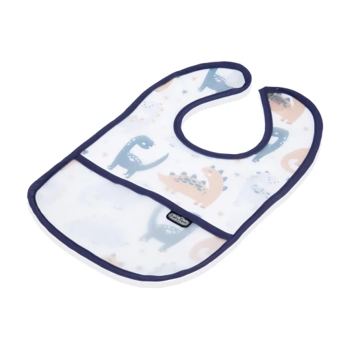 BabyJem Double Sided Resistant Bib DINOSAUR Blue - BabyJem - Image 6
