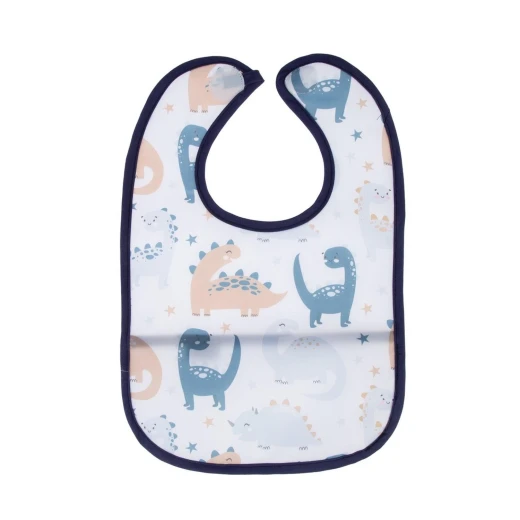 BabyJem Double Sided Resistant Bib DINOSAUR Blue - BabyJem - Image 5