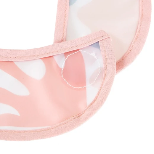 BabyJem Double Sided Resistant Bib PUZZLE Pink - BabyJem - Image 4