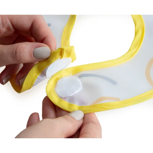 BabyJem Double Sided Resistant Bib SmileyFace Yellow - BabyJem - Image 6