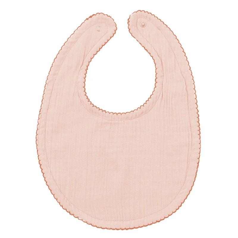 BabyJem Muslin Bib PLAIN, Salmon - BabyJem
