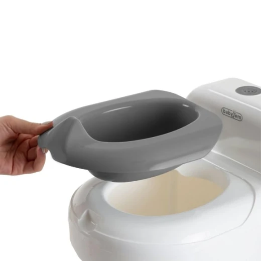 BabyJem Potty Training W/ Flush Sound, White - BabyJem - Image 4