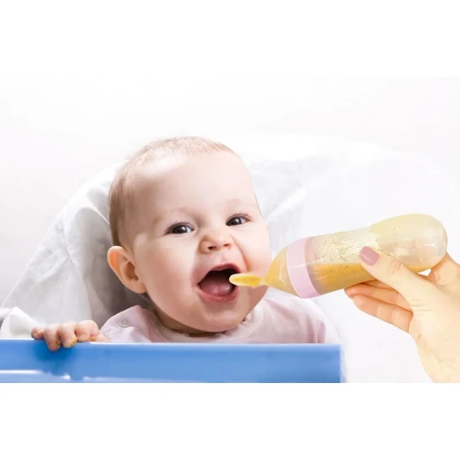 BabyJem Squeezing Bottle, Grey - BabyJem - Image 3