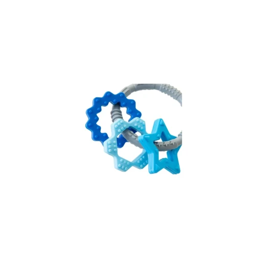 Babyjem Silicone Ring Baby Teether – Blue - BabyJem - Image 4