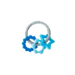 Babyjem Silicone Ring Baby Teether – Blue - BabyJem