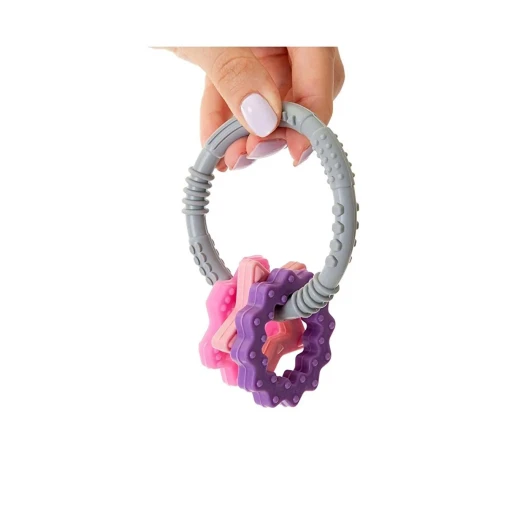 Babyjem Silicone Ring Baby Teether – Pink - BabyJem - Image 3