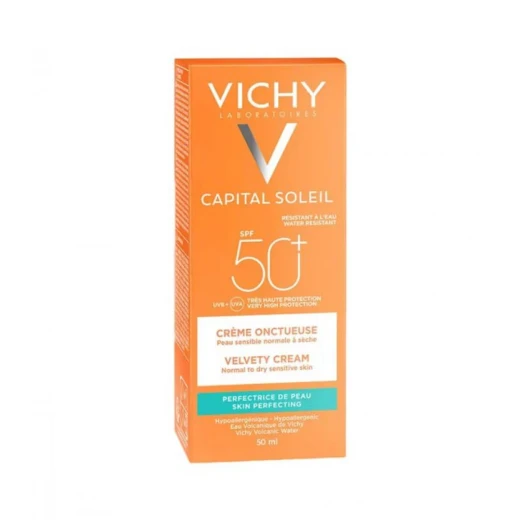 كريم واقي من الشمس كابيتال سولي بلمسة مخملية +SPF50 من فيشي 50مل - فيتشي - Image 2