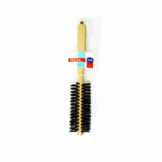 Real Wooden Round Brush with Boar Bristle 13mm Real Wooden Round Brush with Boar Bristle 13mm