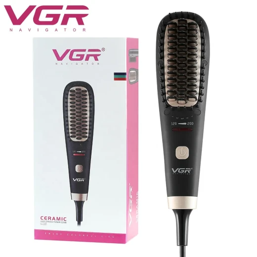 VGR Professional Hair Straightener Comb with Indicator Light - VGR - Image 8