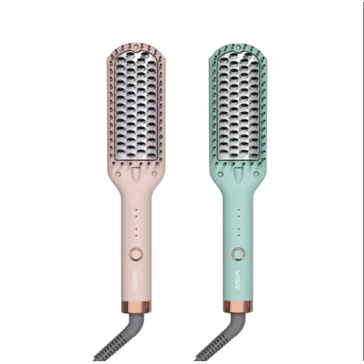VGR Professional Hair Styling Powerful Hair Straightener Hot Comb Brush - VGR - Image 2