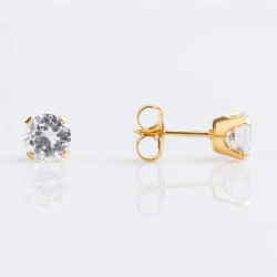 STUDEX Sensitive Princess Cut Cubic Zirconia Stud Earrings