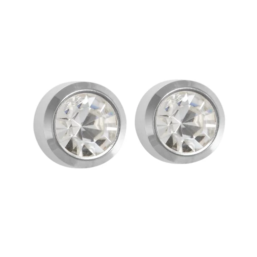 Studex Stainless Steel Prong Setting with 3MM April Crystal Ear Piercing Stud - Studex - Image 2