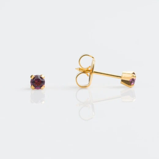 Studex Gold Plated Heartlite Rose, 3 Mm For Kids