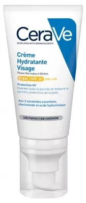 كريم  للترطيب الوجهي AM مع حماية SPF30 وحمض الهيالورونيك بحجم 52 مل من سيرافي - سيرافي - Image 2
