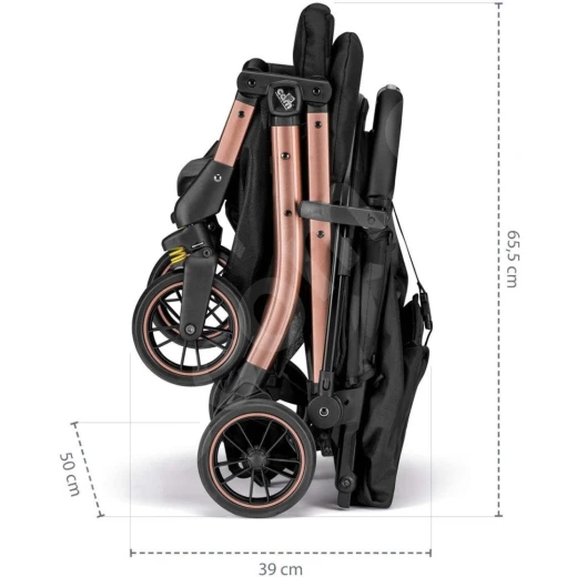Cam Compass Stroller, Gray and Silver Chassis - Cam - Image 4