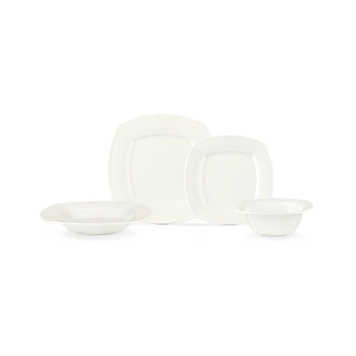 Madame Coco Noya 24 Piece Dinner Set for 6 People - White - Madame COCO - Image 5