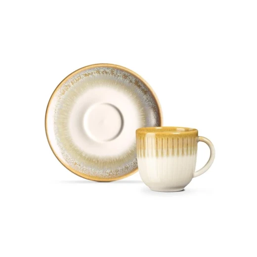 Madame Coco Hiver Coffee Cup Set for 6 People - Cream/Earth - Madame COCO - Image 2
