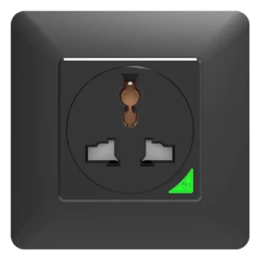 Moes Smart Wall Socket, Black Moes Smart Wall Socket, Black