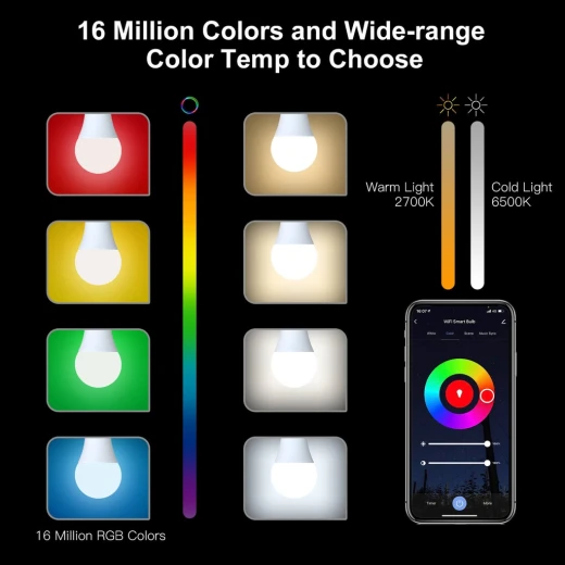 Moes Smart LED Bulb, 14W - MOES - Image 5