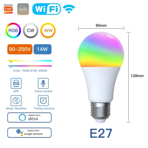 Moes Smart LED Bulb, 14W - MOES - Image 8