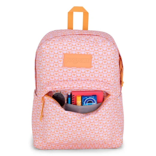 JanSport SuperBreak Plus Backpack –Hyped Hearts Pink– 42×32×13 cm – 26 L – Fits 15″ Laptop - JanSport - Image 5
