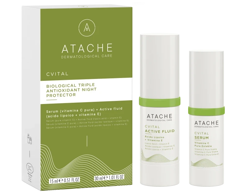 Atache C Vital Set Active Serum 15ml & Active Fluid 30ml - Atache