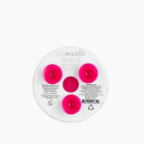 Sigma 2 in 1 Makeup Brush Cleanser Silicone Texture Antimicrobial Travel Size Brush Cleaner for All Brushes - Sigma - Image 2