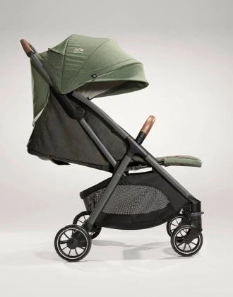 Joie Parcel Lightweight Pine Baby Stroller - Perfect for Newborns and Toddlers. This Travel System Ready stroller offers effortless maneuverability and a comfortable ride. Designed for convenience and safety, it's the ideal choice. - Joie - Image 3