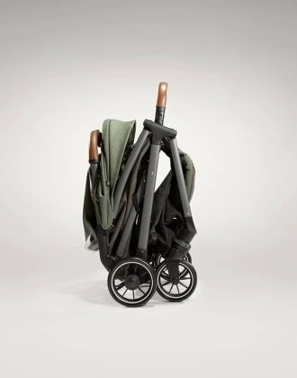 Joie Parcel Lightweight Pine Baby Stroller - Perfect for Newborns and Toddlers. This Travel System Ready stroller offers effortless maneuverability and a comfortable ride. Designed for convenience and safety, it's the ideal choice. - Joie - Image 2