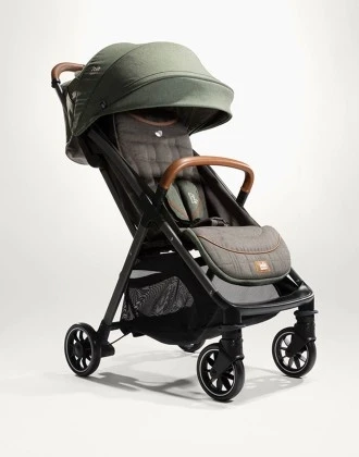 Joie Parcel Lightweight Pine Baby Stroller - Perfect for Newborns and Toddlers. This Travel System Ready stroller offers effortless maneuverability and a comfortable ride. Designed for convenience and safety, it's the ideal choice. - Joie - Image 5