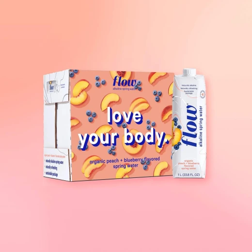 Flow Alkaline Spring Water - Peach and Blueberry Pack 1L - Flow - Image 3
