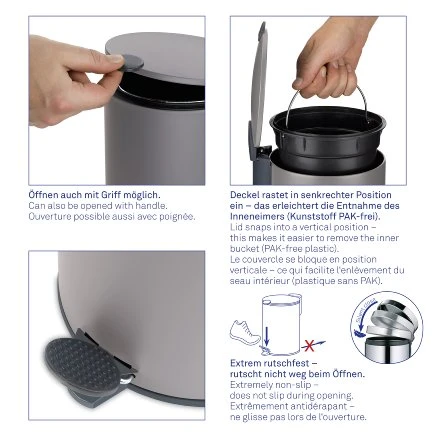 Kela Cosmetic Bin Mats 5L Black - Kela - Image 4
