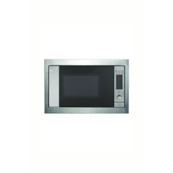 فرن ميكروويف مدمج من الستانلس ستيل من Gorenje مع شواية، سعة 30 لتر، عرض 60 سم. جهاز مطبخ متكامل للطهي السهل. يتميز بوظائف الميكروويف والشواء وتسخين فعال للمطابخ الحديثة.