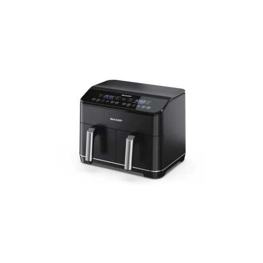 Sharp 8L Air Fryer – 2 Drawers – 12 Automatic Programs – Touch Buttons – Model KF-DF80RT-K3 – Practical and healthy design for cooking food quickly and efficiently while reducing oil use and preserving flavor - SHARP - Image 2