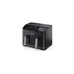 Sharp 8L Air Fryer – 2 Drawers – 12 Automatic Programs – Touch Buttons – Model KF-DF80RT-K3 – Practical and healthy design for cooking food quickly and efficiently while reducing oil use and preserving flavor - SHARP