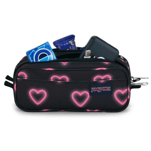 Lapicero Jansport Large Accessory Pouch Happy Hearts Black - JanSport - Image 4