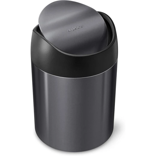 simplehuman 1.5 Liter / 0.4 Gallon Countertop Trash Can, Stainless Steel simplehuman 1.5 Liter / 0.4 Gallon Countertop Trash Can, Stainless Steel