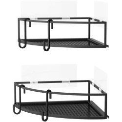 Umbra Corner Shelf Cubiko Black Set of 2