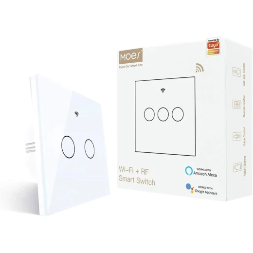 Moes WiFi Smart Touch Wall Switch No Neutral Wire Needed Moes WiFi Smart Touch Wall Switch No Neutral Wire Needed